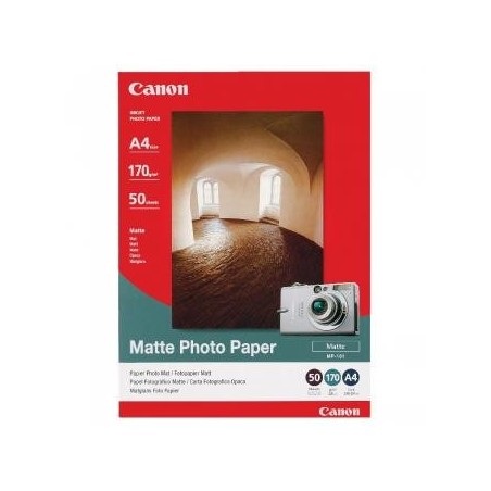 Canon Matte Photo Paper, MP-101 A4, foto papier, matowy, 7981A005, biały, A4, 170 g/m2, 50 szt., atrament Canon Matte Photo Paper, MP-101 A4, foto papier, matowy, 7981A005, biały, A4, 170 g/m2, 50 szt., atrament