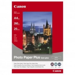 Canon Photo Paper Plus Semi-G, SG-201 A4, foto papier, półpołysk, satynowy typ 1686B021, biały, A4, 260 g/m2, 20 szt., atram