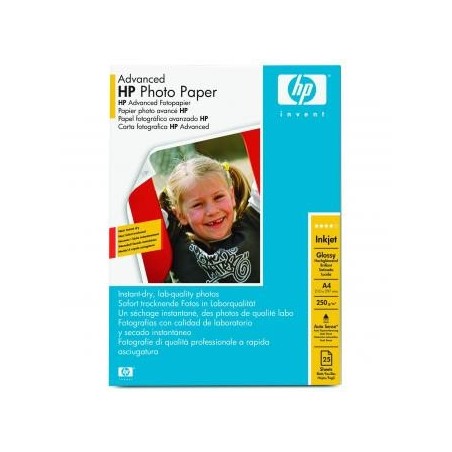 HP Advanced Glossy Photo Pa, Q5456A, foto papier, połysk, zaawansowany typ biały, A4, 250 g/m2, 25 szt., atrament HP Advanced Glossy Photo Pa, Q5456A, foto papier, połysk, zaawansowany typ biały, A4, 250 g/m2, 25 szt., atrament