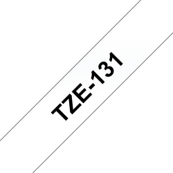 Taśma Brother 12mm Czarny na Przezroczystym Taśma Brother 12mm Czarny na Przezroczystym