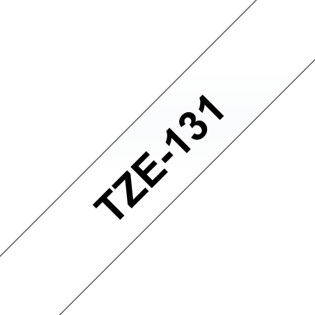 Taśma Brother 12mm Czarny na Przezroczystym Taśma Brother 12mm Czarny na Przezroczystym
