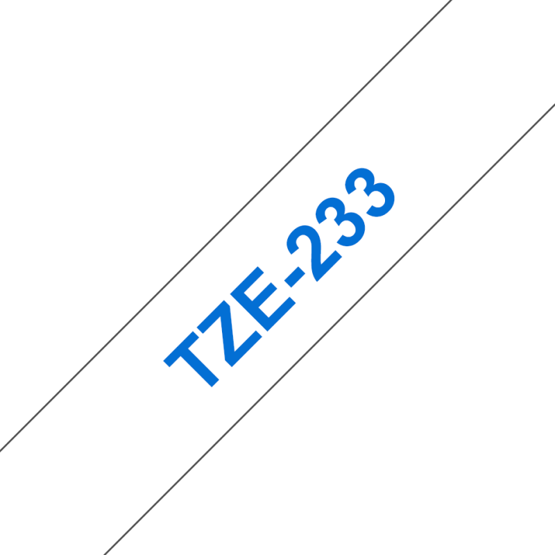 Taśma Brother 12mm Niebieski na Białym