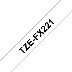 Taśma identyfikacyjna Brother 9mm Czarny na Białym Taśma identyfikacyjna Brother 9mm Czarny na Białym