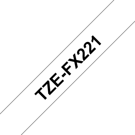 Taśma identyfikacyjna Brother 9mm Czarny na Białym Taśma identyfikacyjna Brother 9mm Czarny na Białym