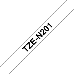 Taśma Brother 3.5mm Czarny na Białym nielaminowana