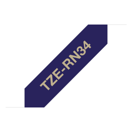 Taśma wstążkowa Brother 12mm Złoty na Granatowym