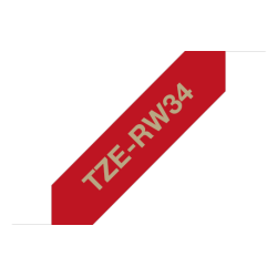 Taśma wstążkowa Brother 12mm Złoty na Karmazynowym