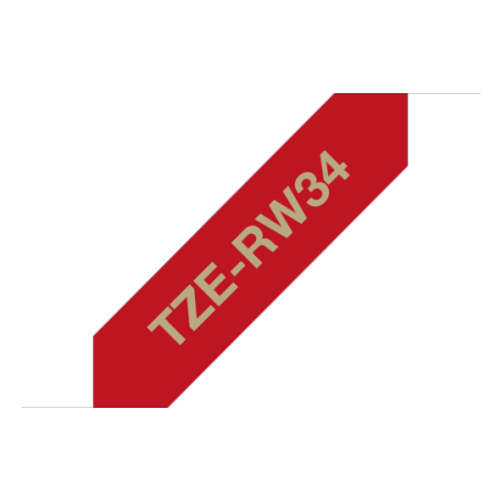 Taśma wstążkowa Brother 12mm Złoty na Karmazynowym