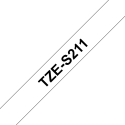 Taśma Brother 6mm Czarny Białym
