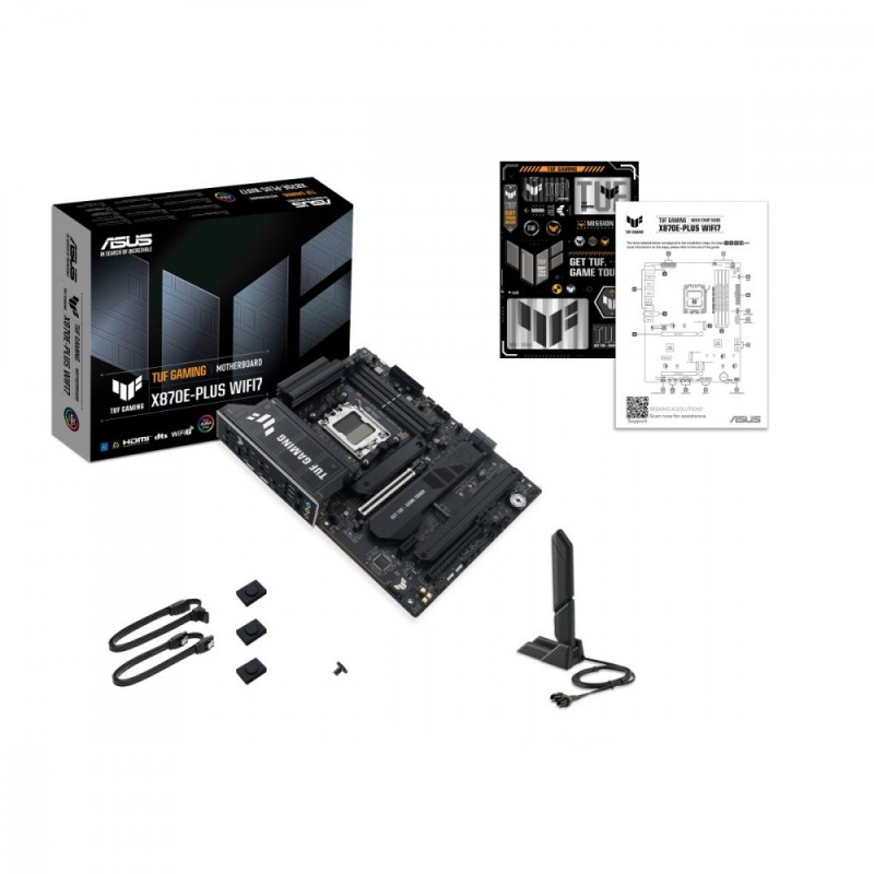 Płyta główna TUF GAMING X870E-PLUS WIFI AM5 4DDR5 HDMI/USB-C 