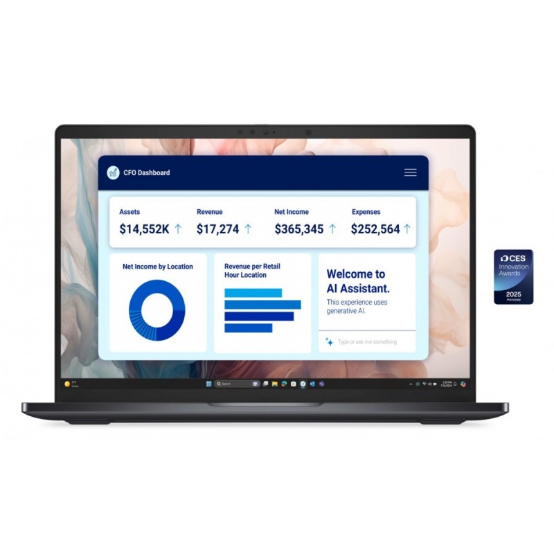 Laptop Dell Pro 14 Premium PA14250 W11P U7-268V/32GB/512GB SSD/14.0 FHD+/Arc/FgrPr/Cams&Mic/5G WWAN+BT/BcklKb/3C/vPro/3YPS Magne