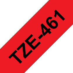 Taśma Brother 36mm Czarny na Czerwonym