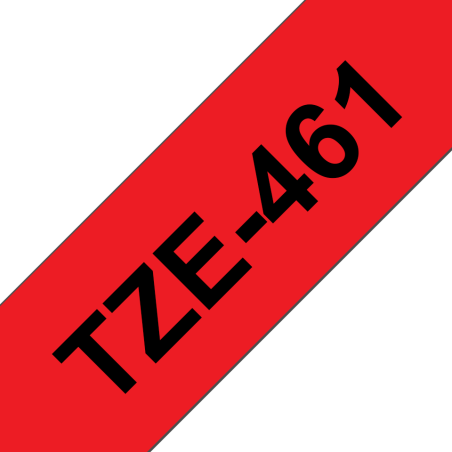 Taśma Brother 36mm Czarny na Czerwonym