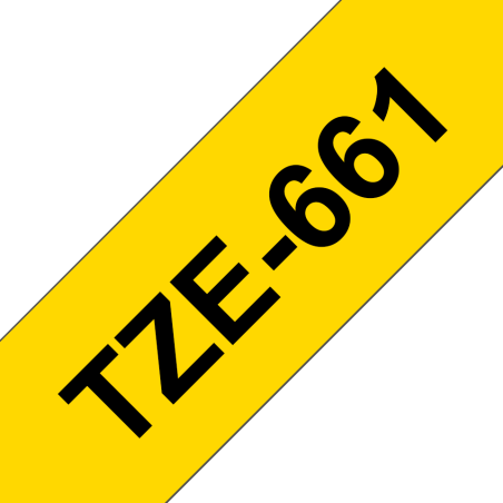 Taśma Brother 36mm Czarny na Żółtym Taśma Brother 36mm Czarny na Żółtym
