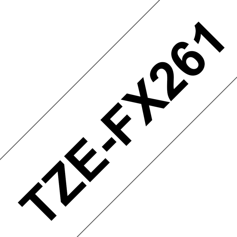 Taśma identyfikacyjna Brother 36mm Czarny na Białym