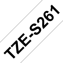 Laminowana Taśma Brother 36mm Czarny na Białym