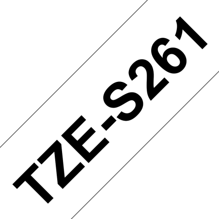 Laminowana Taśma Brother 36mm Czarny na Białym Laminowana Taśma Brother 36mm Czarny na Białym