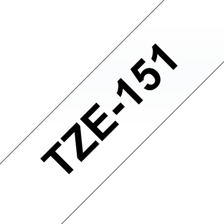 Taśma Brother 24mm Czarny na Przezroczystym Taśma Brother 24mm Czarny na Przezroczystym
