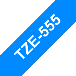 Taśma Brother 24mm Biały na Niebieskim