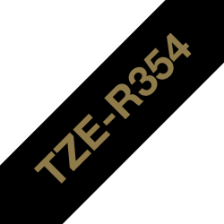 Taśma Brother 24mm Złoty na Czarnym R