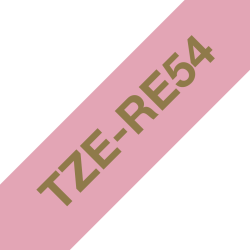 Taśma Brother 24mm Złoty na Różowym