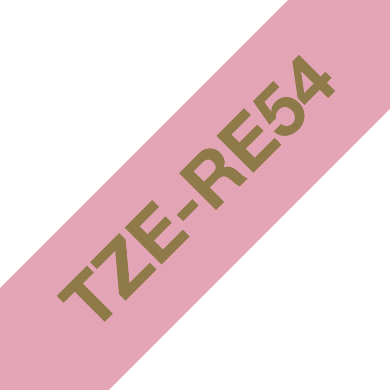 Taśma Brother 24mm Złoty na Różowym