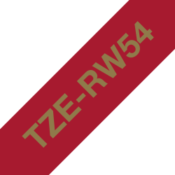 Taśma Brother 24mm Złoty na Karmazynowym