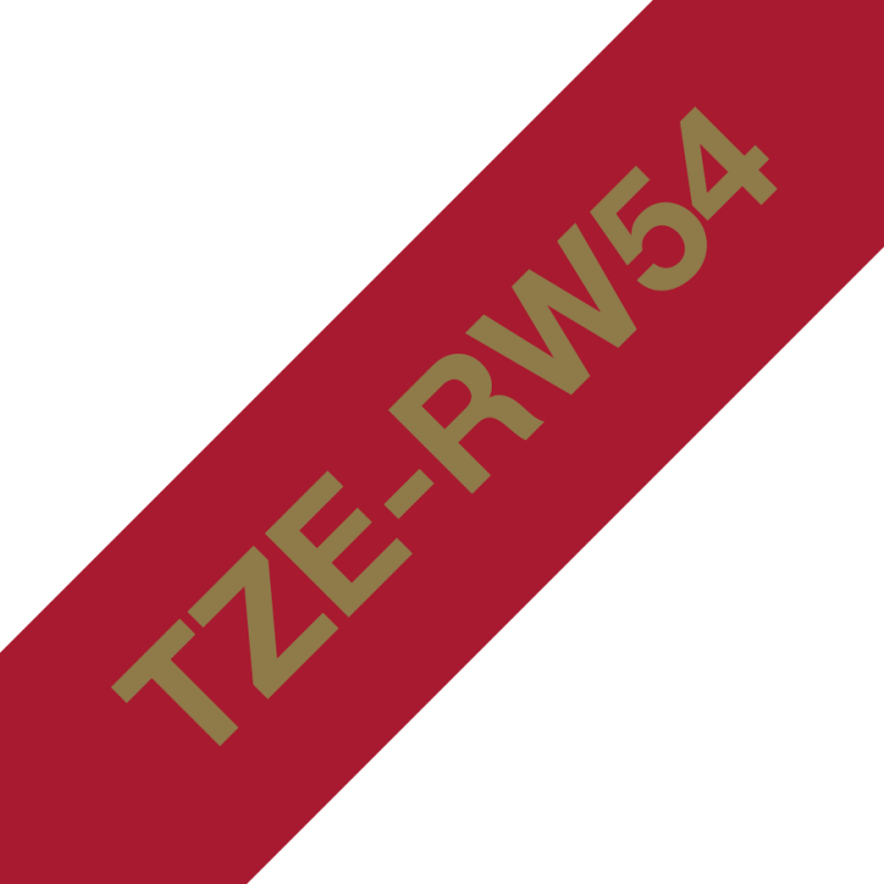 Taśma Brother 24mm Złoty na Karmazynowym