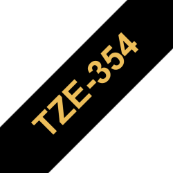 Taśma Brother 24mm Złoty na Czarnym