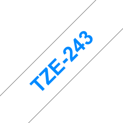 Taśma Brother 18mm Niebieski na Białym