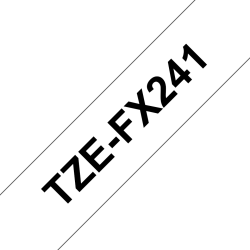 Taśma identyfikacyjna Brother 18mm Czarny na Białym