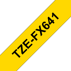 Taśma identyfikacyjna Brother 18mm Czarny na Żółtym