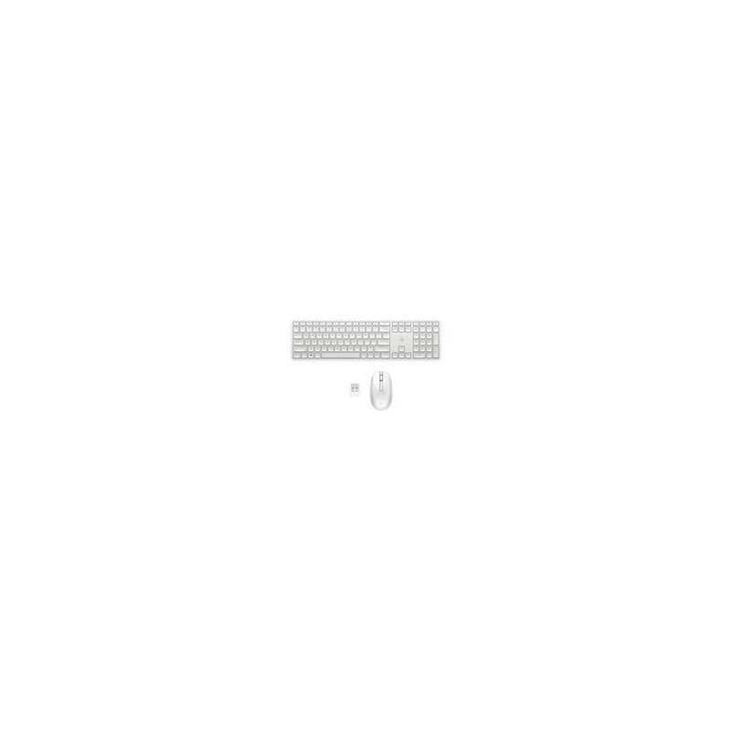 HP 655 White Wireless Keyboard and Mouse Combo