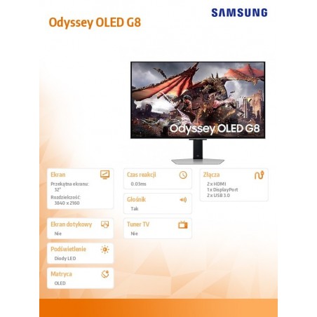 Monitor 32 cale LS32DG802SUXDU Monitor 32 cale LS32DG802SUXDU
