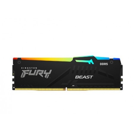 Pamięć DDR5 Fury Beast Black RGB 32GB(1*32GB)/5600 CL36 Pamięć DDR5 Fury Beast Black RGB 32GB(1*32GB)/5600 CL36