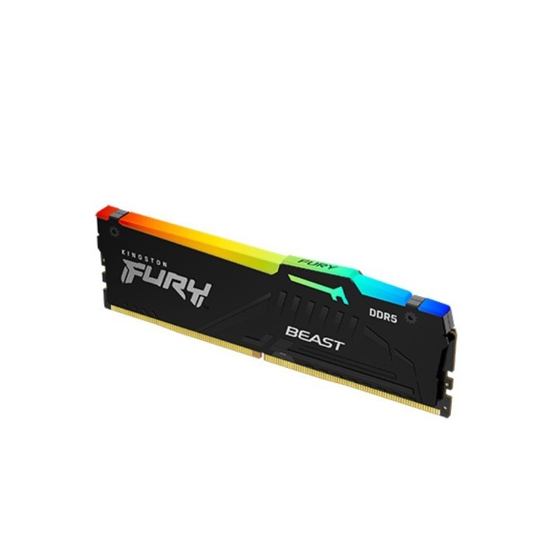 Pamięć DDR5 Fury Beast Black RGB 32GB(1*32GB)/5600 CL36 Pamięć DDR5 Fury Beast Black RGB 32GB(1*32GB)/5600 CL36