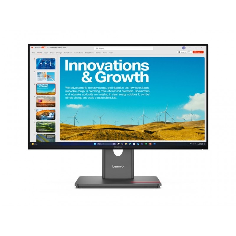 LENOVO ThinkVision P24QD-40 23.8inch IPS QHD 16:9 120Hz 300 cd/m2 4ms HDMI DP USB-C USB-B USB-A RJ45