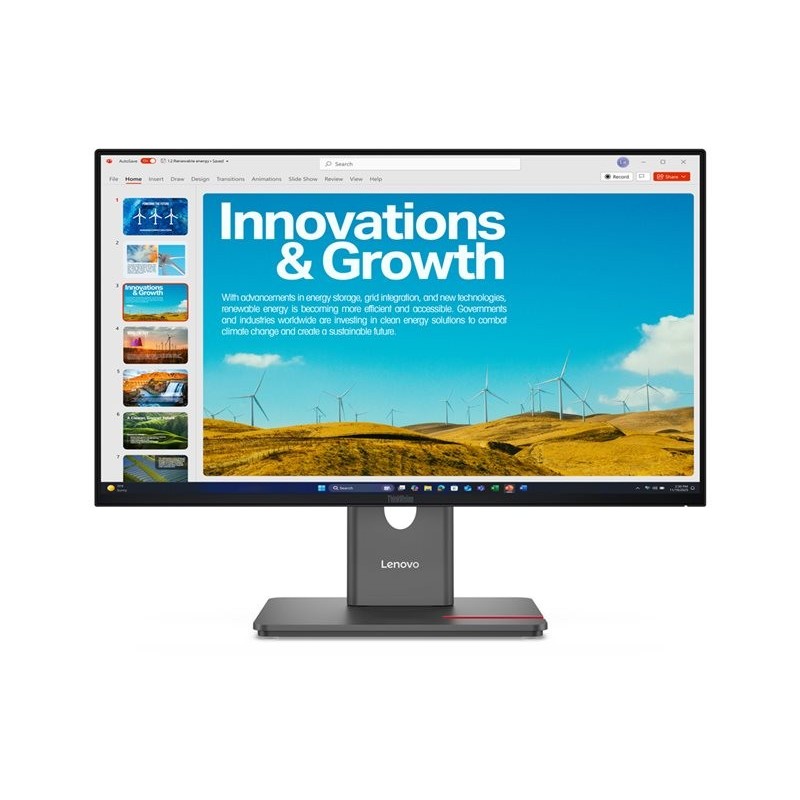 LENOVO ThinkVision P24QD-40 23.8inch IPS QHD 16:9 120Hz 300 cd/m2 4ms HDMI DP USB-C USB-B USB-A RJ45