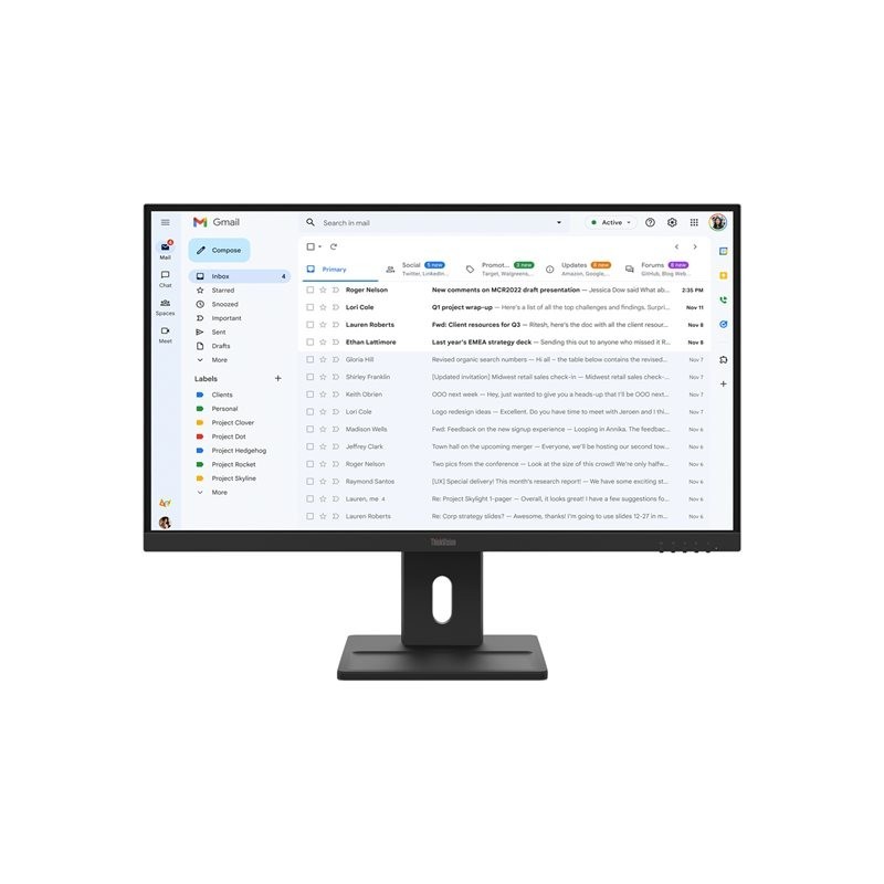 LENOVO ThinkVision E27-40 27inch IPS FHD 16:9 100Hz 300 cd/m2 4ms HDMI DP VGA LENOVO ThinkVision E27-40 27inch IPS FHD 16:9 100Hz 300 cd/m2 4ms HDMI DP VGA