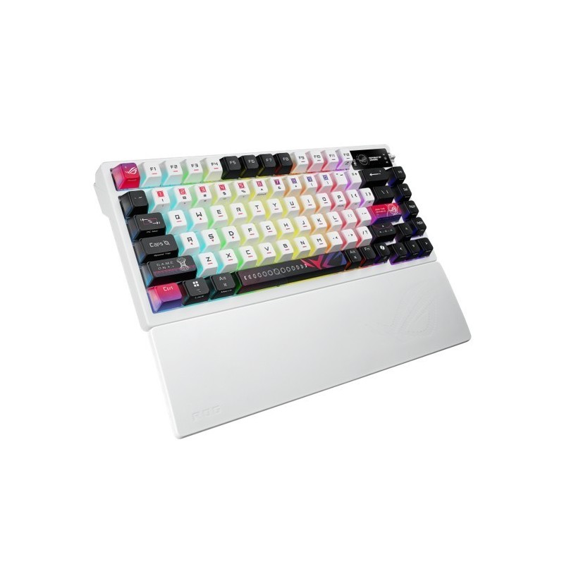 Klawiatura ROG Azoth X M704 BT/RF/USB-C/Aura/Czarno-Biała Klawiatura ROG Azoth X M704 BT/RF/USB-C/Aura/Czarno-Biała