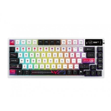 Klawiatura ROG Azoth X M704 BT/RF/USB-C/Aura/Czarno-Biała Klawiatura ROG Azoth X M704 BT/RF/USB-C/Aura/Czarno-Biała