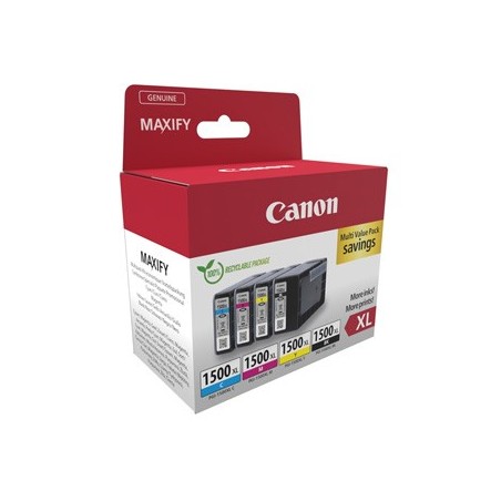 Canon oryginalny ink / tusz PGI-1500XL BK/C/M/Y MULTI, 9182B010, CMYK, 780s Canon oryginalny ink / tusz PGI-1500XL BK/C/M/Y MULTI, 9182B010, CMYK, 780s