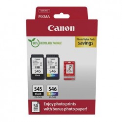 Canon oryginalny ink / tusz PG-545/CL-546, 8287B008, black/color, 2x180s, 1x8, 1x9ml, 2-pack -