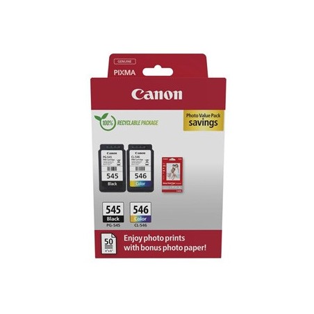 Canon oryginalny ink / tusz PG-545/CL-546, 8287B008, black/color, 2x180s, 1x8, 1x9ml, 2-pack - Canon oryginalny ink / tusz PG-545/CL-546, 8287B008, black/color, 2x180s, 1x8, 1x9ml, 2-pack -