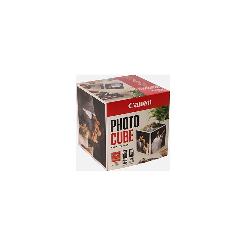 Canon oryginalny ink / tusz PG-560/CL-561 PHOTO CUBE Creative Pack White PINK, 3713C011, CMYK