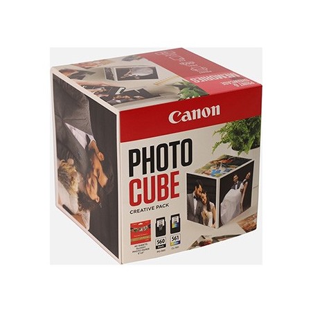 Canon oryginalny ink / tusz PG-560/CL-561 PHOTO CUBE Creative Pack White PINK, 3713C011, CMYK
