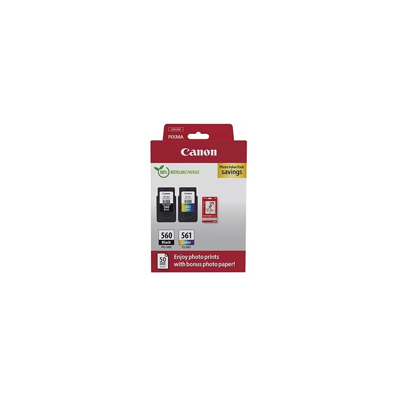 Canon oryginalny ink / tusz PG-560/CL-561/GP-501, 3713C008, black/color, Multi-pack -