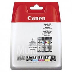 Canon oryginalny ink / tusz PGI-580 PGBK/CLI-581 CMYK, 2078C007, CMYK, blistr, 1*11.2 + 4*5.6ml, 5-pack Canon oryginalny ink / tusz PGI-580 PGBK/CLI-581 CMYK, 2078C007, CMYK, blistr, 1*11.2 + 4*5.6ml, 5-pack