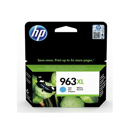 HP oryginalny ink / tusz 3JA27AE, HP 963XL, high capacity, cyan, 1600s, 22.92ml HP oryginalny ink / tusz 3JA27AE, HP 963XL, high capacity, cyan, 1600s, 22.92ml