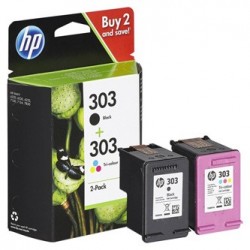 HP oryginalny zestaw tuszy 3YM92AE, HP 303, CMYK, 165CMY-200Ks HP oryginalny zestaw tuszy 3YM92AE, HP 303, CMYK, 165CMY-200Ks